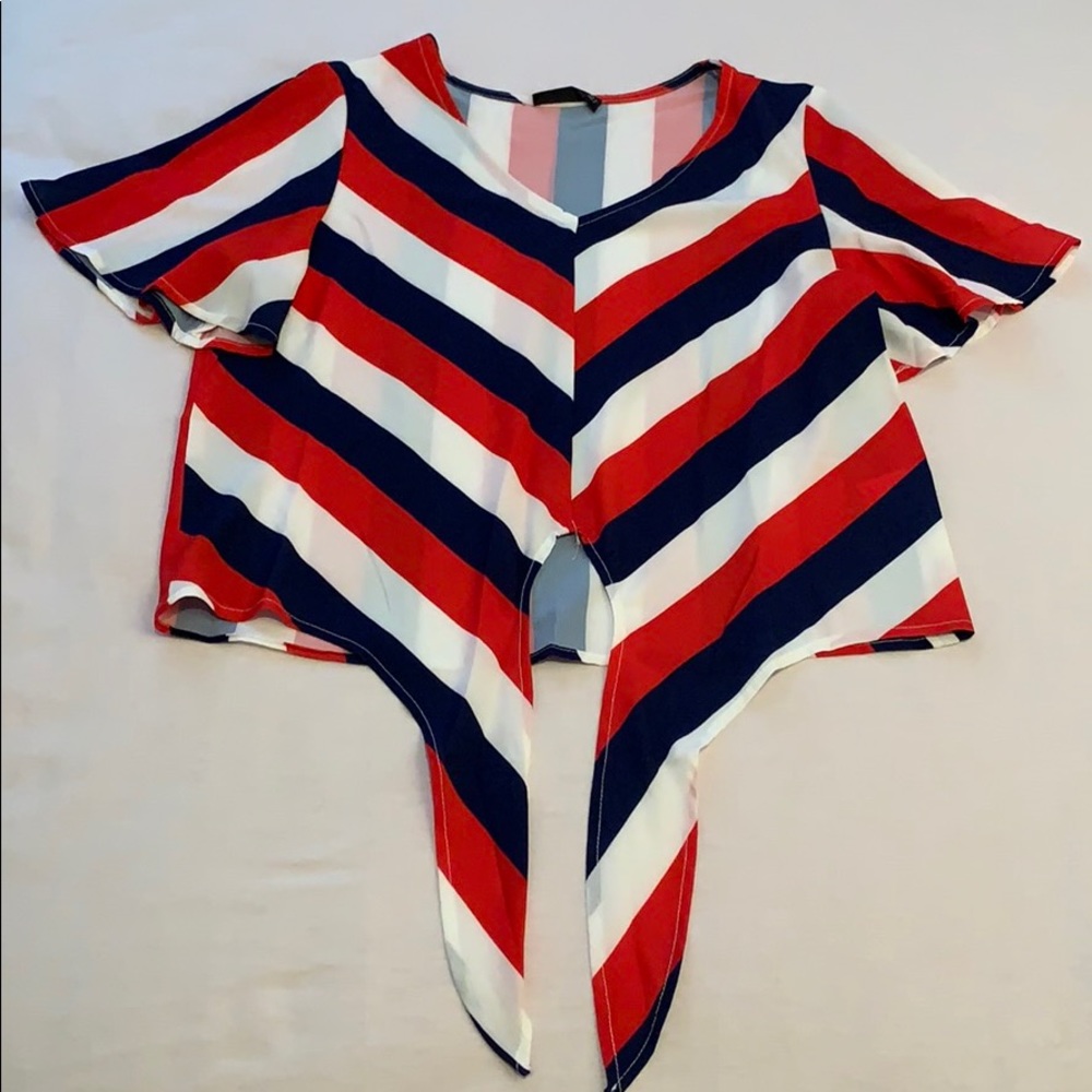 Colorblock/stripe Top - Picture 3 of 5